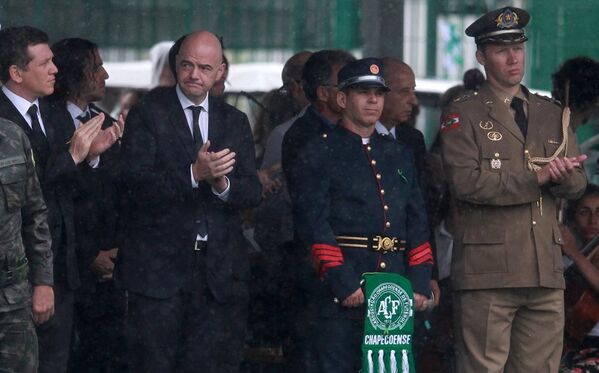 Törene, Brezilya Devlet Başkanı Michel Temer ile FIFA Başkanı Gianni Infantino da katıldı. - Sputnik Türkiye