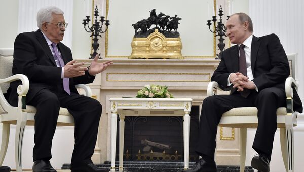 Filistin Devlet Başkanı Mahmud Abbas ve Rusya Devlet Başkanı Vladimir Putin - Sputnik Türkiye
