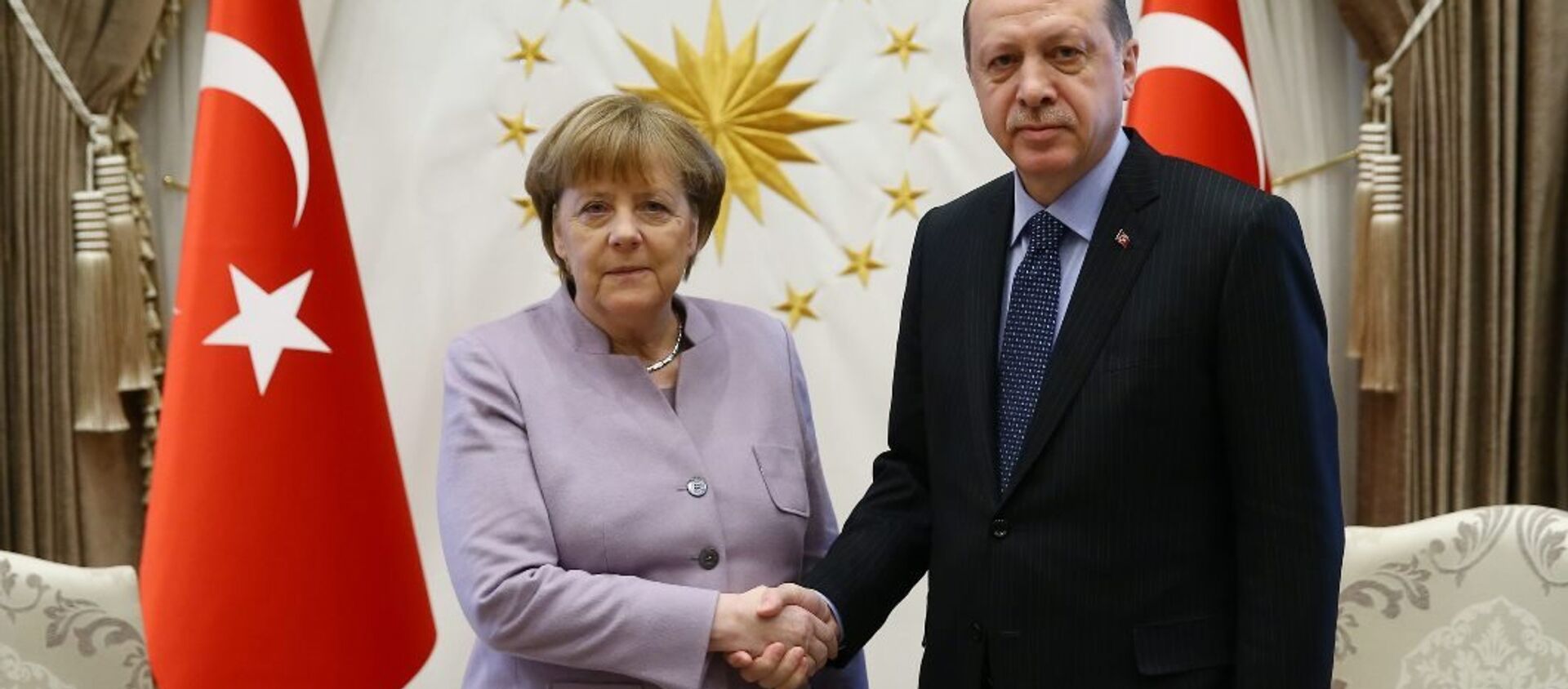 Almanya Başbakanı Angela Merkel- Türkiye Cumhurbaşkanı Recep Tayyip Erdoğan - Sputnik Türkiye, 1920, 23.03.2021