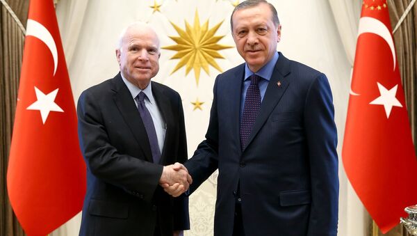 ABD'li senatör John McCain ve Cumhurbaşkanı Tayyip Erdoğan - Sputnik Türkiye