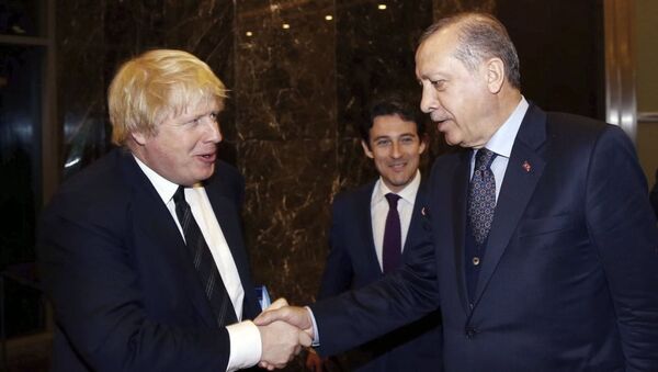 Recep Tayyip Erdoğan - Boris Johnson - Sputnik Türkiye
