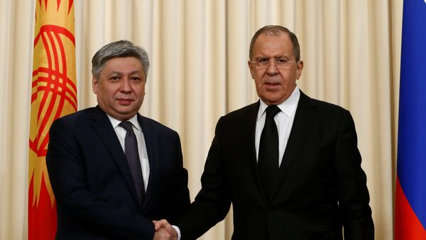 Rusya Dışişleri Bakanı Sergey Lavrov- Kırgızistan Dışişleri Bakanı Erlan Abdıldayev - Sputnik Türkiye