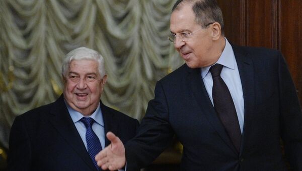 Suriye Dışişleri Bakanı Velid Muallim ve Rusya Dışişleri Bakanı Sergey Lavrov - Sputnik Türkiye