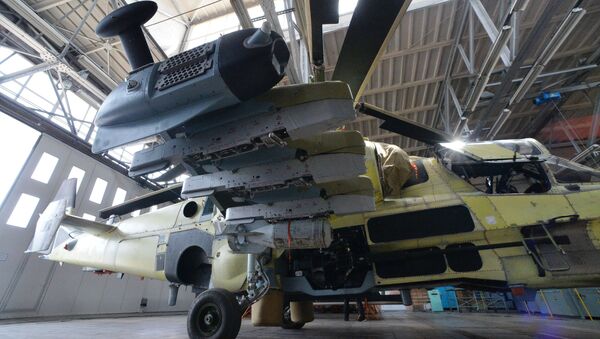 Ka-52, savaş sahasında zırhlı ve zırhsız araçları, insan gücünü ve hava hedeflerini imha etme kabiliyetine sahip. - Sputnik Türkiye