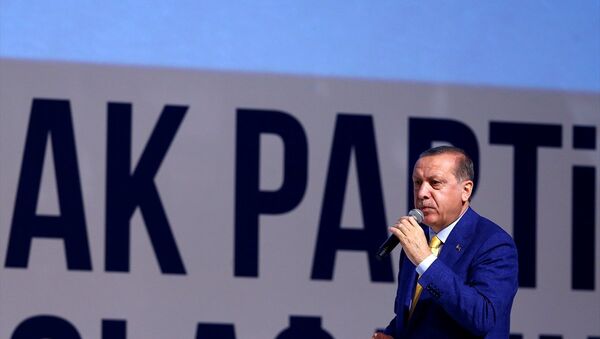 AK Parti 3. Olağanüstü Büyük Kongresi - Cumhurbaşkanı Recep Tayyip Erdoğan - Sputnik Türkiye