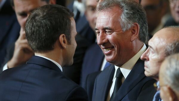 Emmanuel Macron-François Bayrou - Sputnik Türkiye