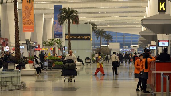 Terminal 3 of Indira Gandhi International airport in New Delhi - Sputnik Türkiye