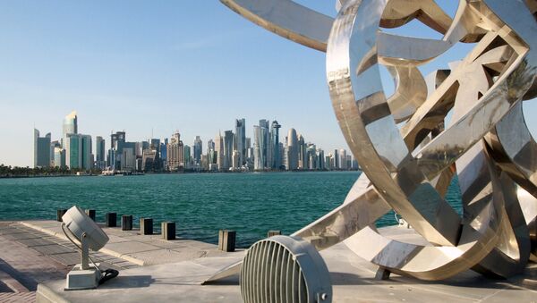 Buildings are seen from across the water in Doha, Qatar June 5, 2017 - Sputnik Türkiye