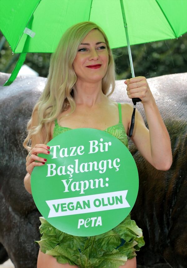 Kadıköy'de vegan eylem - Sputnik Türkiye