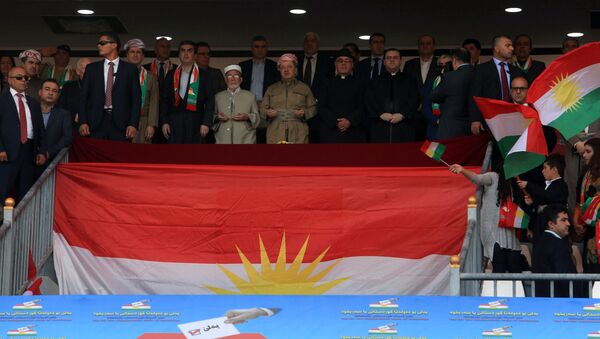 IKBY lideri Mesud Barzani- Referandum - Sputnik Türkiye