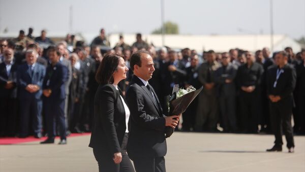 HDP Eş Genel Başkanı Serpil Kemalbay ve Parti Sözcüsü Osman Baydemir Celal Talabani'nin cenazesinde - Sputnik Türkiye