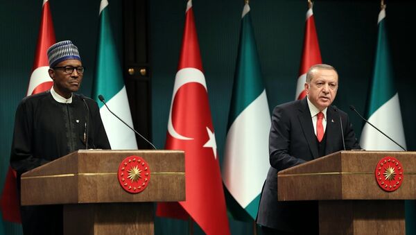 Cumhurbaşkanı Recep Tayyip Erdoğan ve Nijerya Cumhurbaşkanı Muhammadu Buhari - Sputnik Türkiye