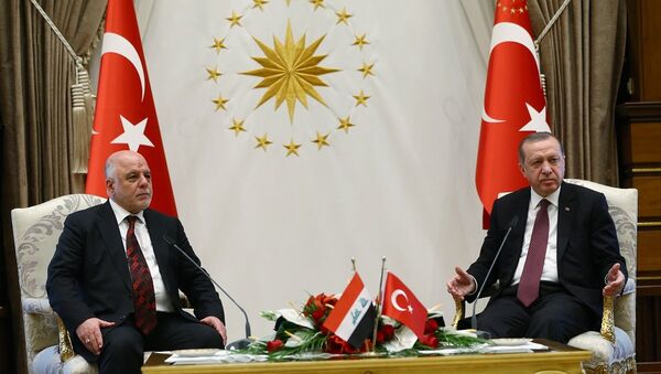Cumhurbaşkanı Recep Tayyip Erdoğan ve Irak Başbakanı Haydar el İbadi - Sputnik Türkiye