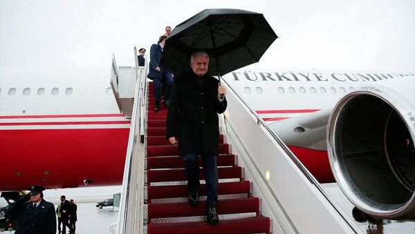 Başbakan Binali Yıldırım - özel uçak 'CAN' - Sputnik Türkiye