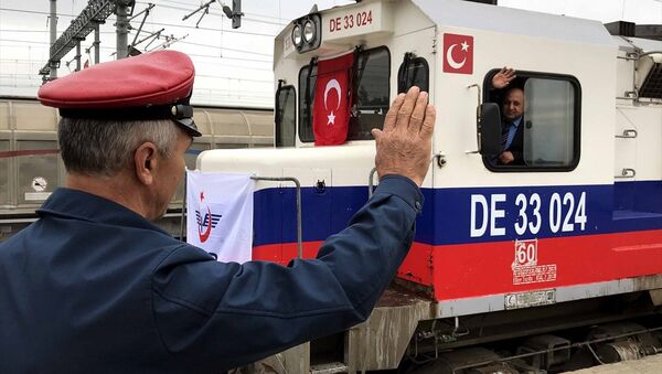 Bakü-Tiflis-Kars (BTK) Demiryolu Hattı - Sputnik Türkiye