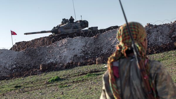 YPG Türk Tankı Esme - Sputnik Türkiye