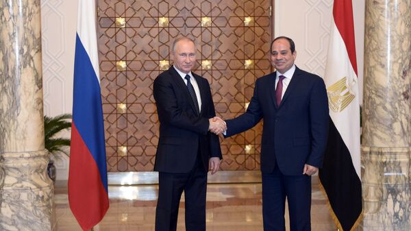 Rusya Devlet Başkanı Vladimir Putin- Mısır Cumhurbaşkanı Abdülfettah el Sisi - Sputnik Türkiye