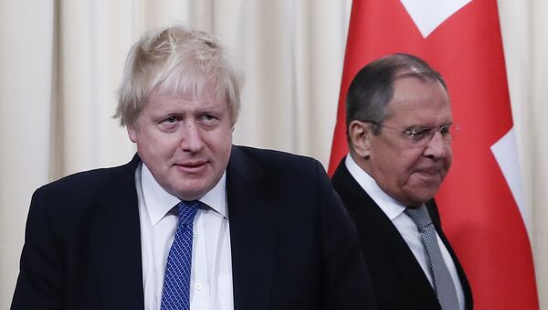 Rusya Dışişleri Bakanı Sergey Lavrov- İngiltere Dışişleri Bakanı Boris Johnson - Sputnik Türkiye