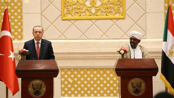 Recep Tayyip Erdoğan Sudan'da basın açıklaması yapıyor - Sputnik Türkiye