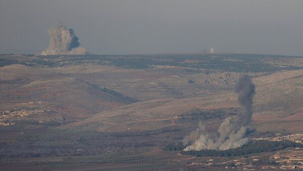 Afrin bölgesinde bulunan hedeflere Türk savaş jetleri hava harekatı gerçekleştirdi. - Sputnik Türkiye