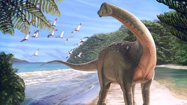 Afrika Mısır Sahra Çölü yeni dinozor türü Mansourasaurus shahinae - Sputnik Türkiye