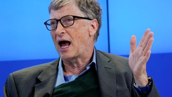 Bill & Melinda Gates Vakfı Eşbaşkanı Bill Gates, Davos Dünya Ekonomik Forumu 2018 - Sputnik Türkiye