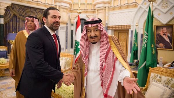 Suudi Arabistan Kralı Selman bin Abdulaziz- Lübnan Başbakanı Saad Hariri - Sputnik Türkiye
