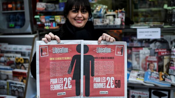 Liberation gazetesinin 8 Mart Dünya Kadınlar Günü özel sayısı - Sputnik Türkiye