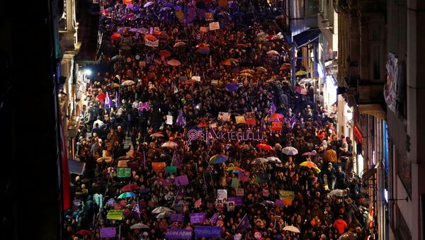8 Mart 2018 Feminist Gece Yürüyüşü - Sputnik Türkiye