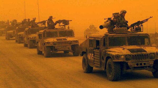 1-й разведывательно-дозорный батальон 1-й дивизии морской пехоты США в Ираке - Sputnik Türkiye