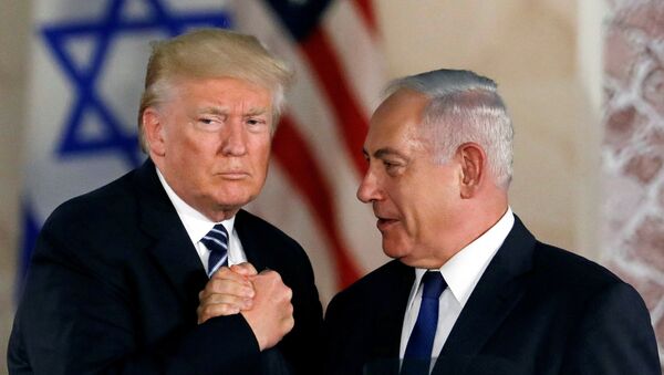 ABD Başkanı Trump ile İsrail Başbakanı Netanyahu, Kudüs, 23 Mayıs 2017 - Sputnik Türkiye