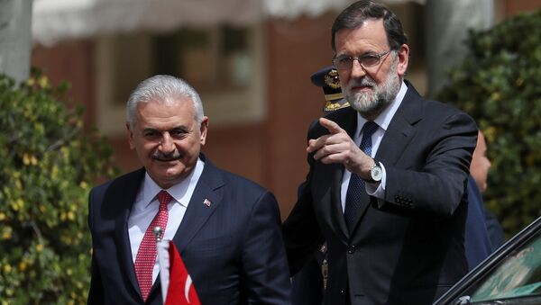 Madrid, Mariano Rajoy, Binali Yıldırım, 24 Nisan 2018 - Sputnik Türkiye