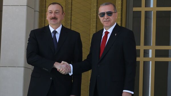 İlham Aliyev -Recep Tayyip Erdoğan - Sputnik Türkiye