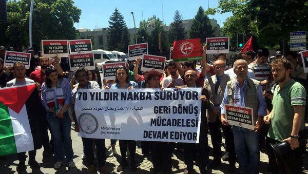 ABD’nin Ankara Büyükelçiliği önünde Kudüs protestosu - Sputnik Türkiye