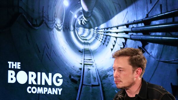 Elon Musk, Boring Company, Los Angeles, Kaliforniya - Sputnik Türkiye