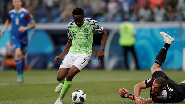 Dünya Kupası'nda Nijerya'nın İzlanda karşısındaki iki golünü Ahmed Musa attı. - Sputnik Türkiye