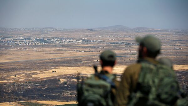 Golan Tepeleri'nde İsrail askerleri - Sputnik Türkiye