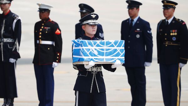 Kuzey Kore, Kore Savaşı'nda hayatını kaybeden ABD askerlerinin kalıntılarını ülkelerine gönderdi - Sputnik Türkiye