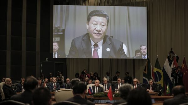 Çin Devlet Başkanı Şi Cinping, BRICS Zirvesi'nde - Sputnik Türkiye