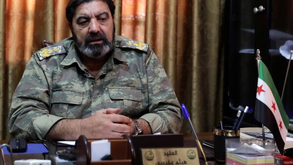 'Suriye Ulusal Ordusu'nun başındaki Albay Haitham Afisi - Sputnik Türkiye