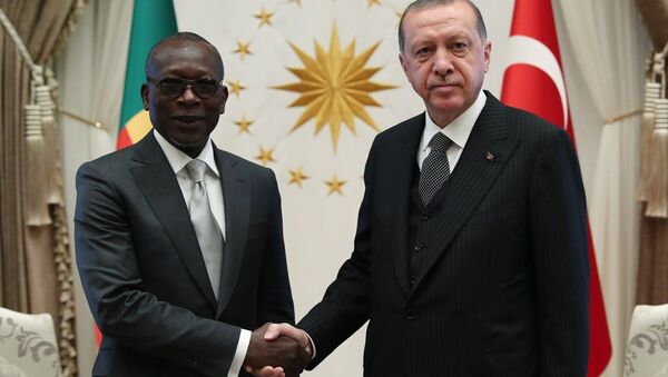 Erdoğan, Benin Cumhurbaşkanı Talon ile bir araya geldi - Sputnik Türkiye