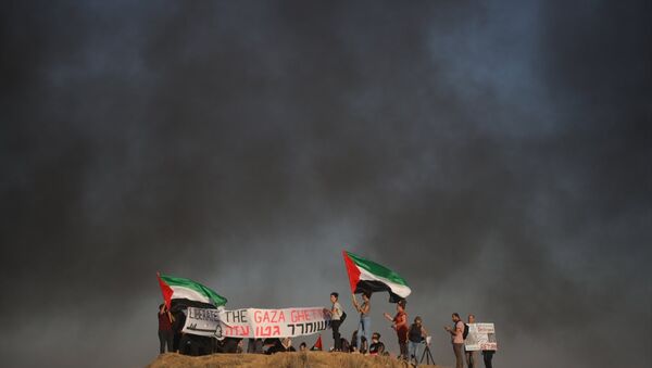 İsrailli aktivistlerden Gazze’ye destek gösterisi - Sputnik Türkiye