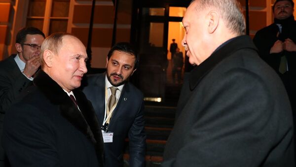 Cumhurbaşkanı Recep Tayyip Erdoğan-Rusya Devlet Başkanı Vladimir Putin - Sputnik Türkiye