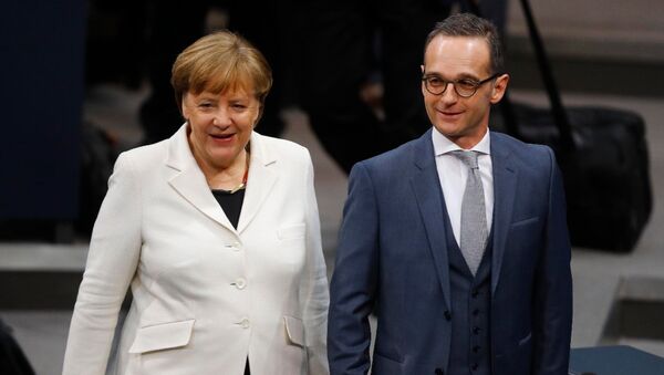 Angela Merkel ile Heiko Maas - Sputnik Türkiye