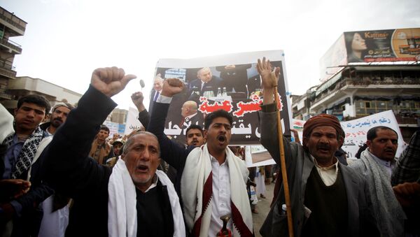 Yemen'de Husiler'den İsrail ile normalleşme karşıtı protesto - Sputnik Türkiye