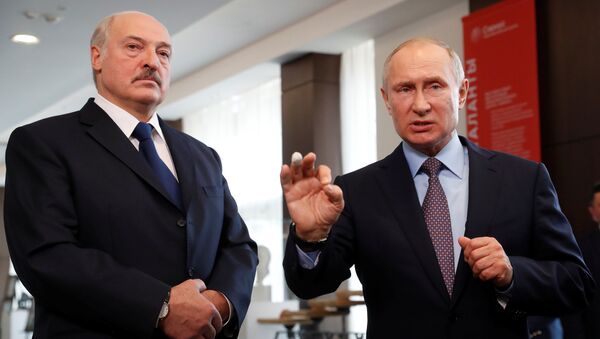 Belarus lideri Aleksandr Lukaşenko- Rusya lideri Vladimir Putin - Sputnik Türkiye