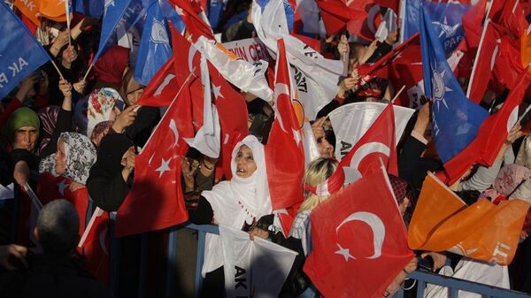 Cumhurbaşkanı Recep Tayyip Erdoğan, partisinin Diyarbakır’da düzenlediği mitinge katıldı - AK Parti'nin Diyarbakır mitingi - Sputnik Türkiye