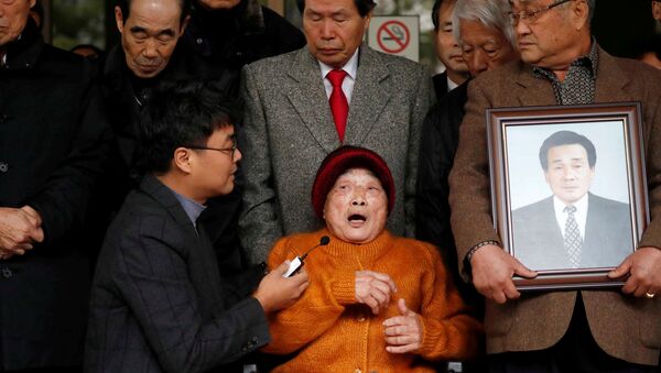 Japon sömürge döneminde savaş zamanı zorunlu çalışma kurbanı olan Kim Seong-ju - Sputnik Türkiye