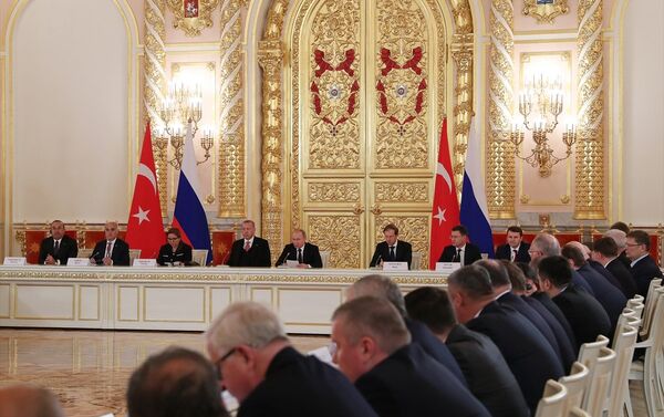 Moskova'da gerçekleşen Türkiye - Rusya 8. Üst düzey işbirliği toplantısı - Sputnik Türkiye