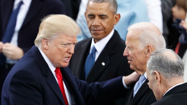 Trump'ın Biden ve Obama ile karşılaşması - Sputnik Türkiye
